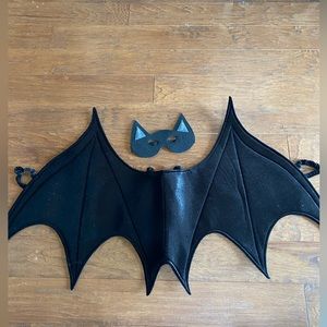 Bat wings and mask for Halloween
